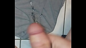 Fatdickdaddy84 cumming on wife dirty undies