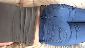 Compilation of videos of my latina wife, 58 year old hairy mother showing her big ass in jean and showing the panties that she is wearing that moment