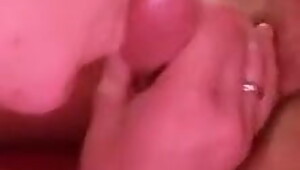 wife takes all my cum in her mouth after a good fuck