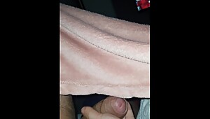 Step mom surprised step son with handjob under blanket before fuck near girlfriend