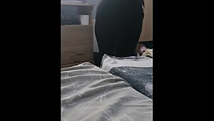 Step mom in leggings Fucked on a Table by step son Intense fuck after Workout, Loud Moaning Orgasm