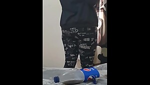 Step mom big Ass fucked through Leggings and Pantyhose Cumshot by step son 11 inch of dick