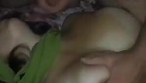 Blindfolded hotwife threesome