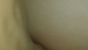 Latina milf rides with fingers in her ass