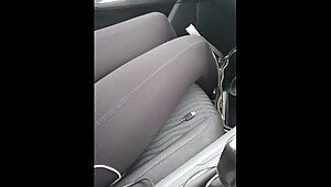 Step mom in black leggings seduce and fuck step son in the car