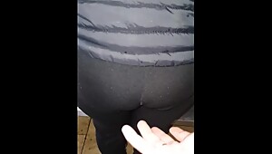 Step mom in leggings fucked in the kitchen by Hungarian step son