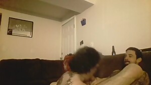 Big tittied wife gets fucked hard and husband sucks big cock