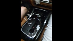 Step mom in step son Car and Pulls out her dress and masturbate .. son is Shocked