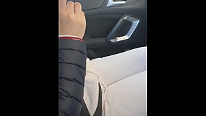 Step mom fucked in the car by step son while dad shopping condoms
