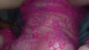 Girlfriend fucked hard in pink dress