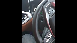 Step mom caught fucking in the car with step son